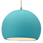 Radiance Globe Pendant - Antique Brass / Reflecting Pool