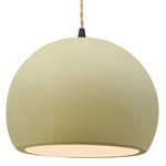 Radiance Globe Pendant - Matte Black / Vanilla Gloss