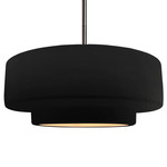 Radiance Tier Stem Pendant - Brushed Nickel / Carbon / Champagne Gold