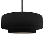 Radiance Tier Stem Pendant - Matte Black / Carbon