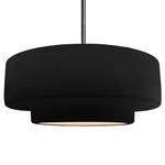 Radiance Tier Stem Pendant - Brushed Nickel / Carbon