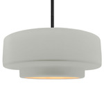 Radiance Tier Stem Pendant - Matte Black / Matte White / Champagne Gold