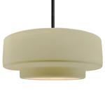 Radiance Tier Stem Pendant - Matte Black / Vanilla Gloss
