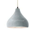 Radiance Droplet Pendant - Matte Black / Textured Faux Concrete