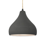 Radiance Droplet Pendant - Matte Black / Gloss Grey