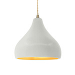 Radiance Droplet Pendant - Antique Brass / Matte White / Champagne Gold