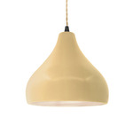 Radiance Droplet Pendant - Matte Black / Muted Yellow