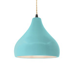 Radiance Droplet Pendant - Matte Black / Reflecting Pool