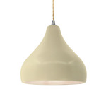 Radiance Droplet Pendant - Brushed Nickel / Vanilla Gloss