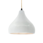 Radiance Droplet Pendant - Matte Black / Gloss White / Gloss White
