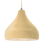 Radiance Droplet Pendant - Brushed Nickel / Muted Yellow