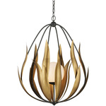 Endymion Chandelier - Aged Steel / Brass