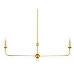 Nottaway Linear Chandelier - Contemporary Gold Leaf
