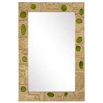 Beau Monde Mirror - Gold / Green