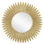 Plume Mirror - Brass