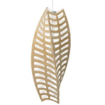 Toru Pendant - White / Bamboo Exterior / White Interior