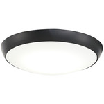 Simple Flush Light Kit - Coal Black / White