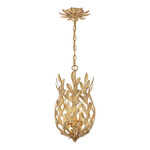 Broche Egg Pendant - Antique Gold
