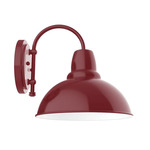 Cafe Hook Outdoor Wall Light - Barn Red / White