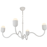 Effie Chandelier - Antique White / Opal