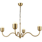 Effie Chandelier - Brushed Gold / Opal