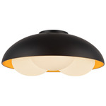 Robyn Ceiling Light - Matte Black / Opal