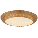 Merida Ceiling Light - Rattan / Frost