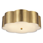 Blossom Ceiling Light - Brushed Gold / Frosted