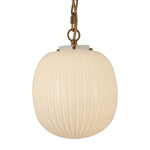 Cherise Pendant - Brushed Gold / Glossy Opal