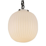 Cherise Pendant - Matte Black / Glossy Opal