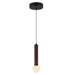 Arden Pendant - Matte Black / Opal