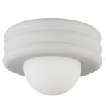 Harvey Ceiling Light - Antique White / Opal