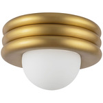 Harvey Ceiling Light - Brushed Gold / Opal