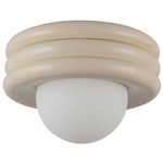 Harvey Ceiling Light - Pearl White / Opal