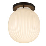 Cherise Ceiling Light - Matte Black / Glossy Opal