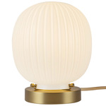 Cherise Table Lamp - Brushed Gold / Glossy Opal