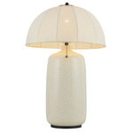 Crosby Table Lamp - Matte Black / White