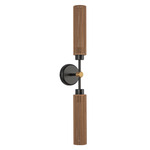 Colby Bathroom Vanity Light - Matte Black / Tan