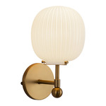Cherise Wall Sconce - Brushed Gold / Glossy Opal