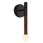 Arden Wall Sconce - Matte Black / Opal