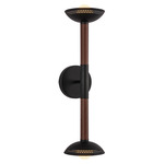 Arden Bathroom Vanity Light - Matte Black / Opal