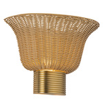 Rancho Wall Sconce - Brushed Gold / Rattan