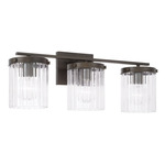 Vaughn Bathroom Vanity Light - Oil Rubbed Bronze / Clear
