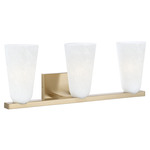 Romy Bathroom Vanity Light - Matte Brass / Off White