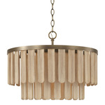 Jada Convertible Pendant - Dark Brass / Mango Wood