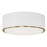 Carlton Ceiling Light - Matte Brass / White