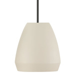 Della Pendant - Matte Black / Terracotta Ivory