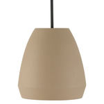 Della Pendant - Matte Black / Terracotta Sand