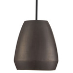 Della Pendant - Matte Black / Terracotta Umber