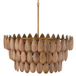 Ravi Pendant - Patina Brass / Light Wood